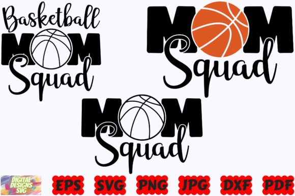 Basketball Mom Squad SVG Basketball SVG Graphics and Crafts Review