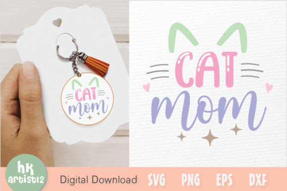 Cat Mom Keychain SVG Embroidery Review