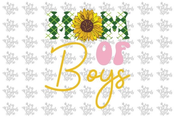 Mom of Boys Mom Sublimation Svg Design Graphics and Crafts