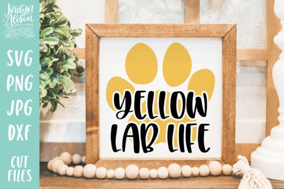 Yellow Lab Life SVG: Graphics and Crafts for Editorial Use